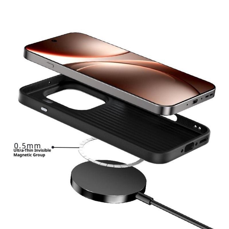 Deksel Oppo Find X9 5g Magsafe Med Mikropreget Tekstur Abeel