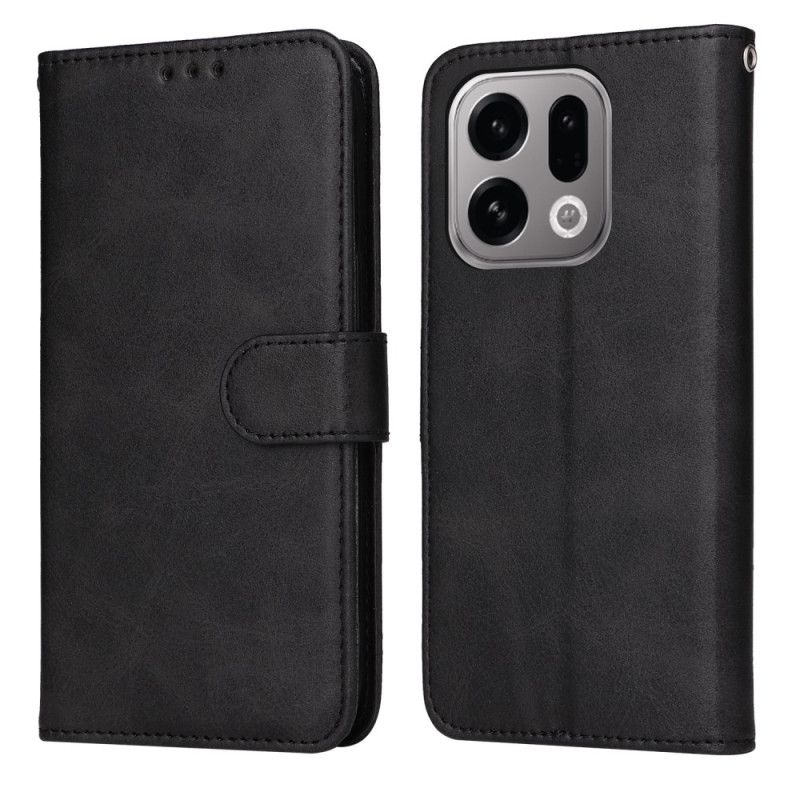 Folio Deksel Oppo Find X9 5g Ensfarget