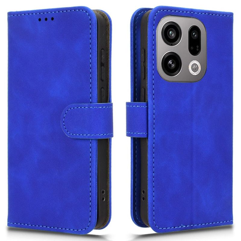 Folio Deksel Oppo Find X9 5g Semsket Skinneffekt Beskyttelse Deksel