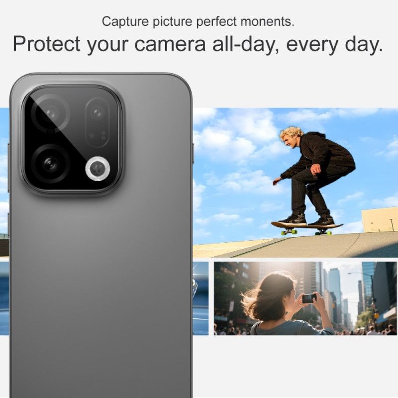 Linsebeskytter I Herdet Glass For Oppo Find X9 5g (svart Versjon)