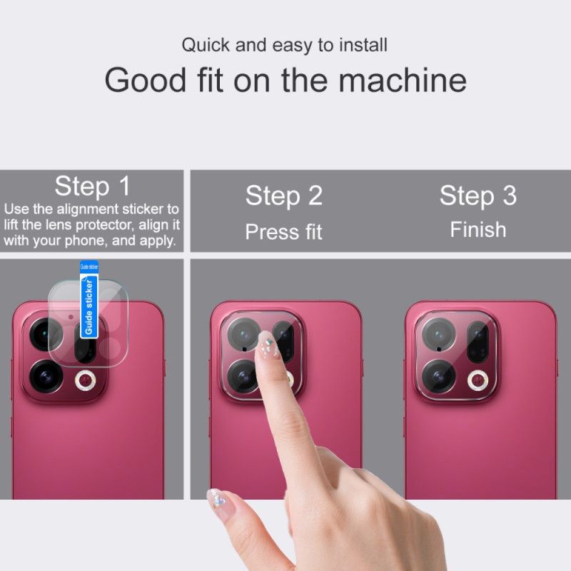 Linsebeskytter I Herdet Glass For Oppo Finn X9 5g