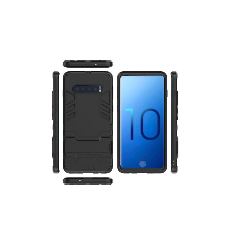 Deksel Til Samsung Galaxy S10 Originalitet Cool Guard Støtsikker Med Integrert Stativ