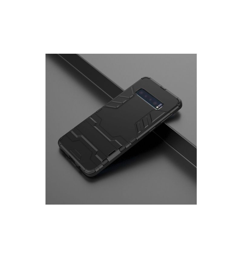 Deksel Til Samsung Galaxy S10 Originalitet Cool Guard Støtsikker Med Integrert Stativ