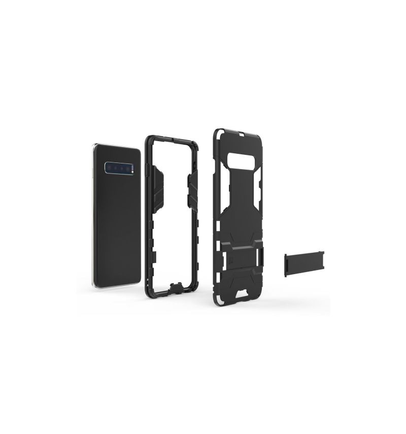 Deksel Til Samsung Galaxy S10 Originalitet Cool Guard Støtsikker Med Integrert Stativ