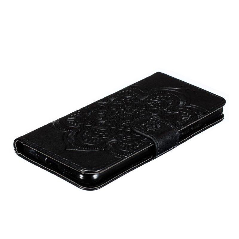Etui Til Honor 20 Pro Anti-fall Folio Deksel Mandala Folio Med Snørebånd