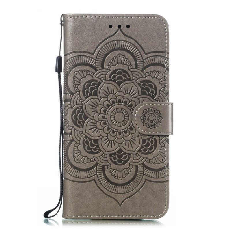 Etui Til Honor 20 Pro Anti-fall Folio Deksel Mandala Folio Med Snørebånd