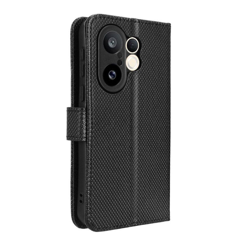 Folio Deksel Vivo X200 Fe Teksturert Kunstig Skinn Beskyttelse Deksel