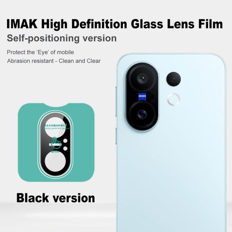 Linsebeskytter I Herdet Glass For Vivo X200 Fe Med Selvjusterende Ramme (svart Versjon)