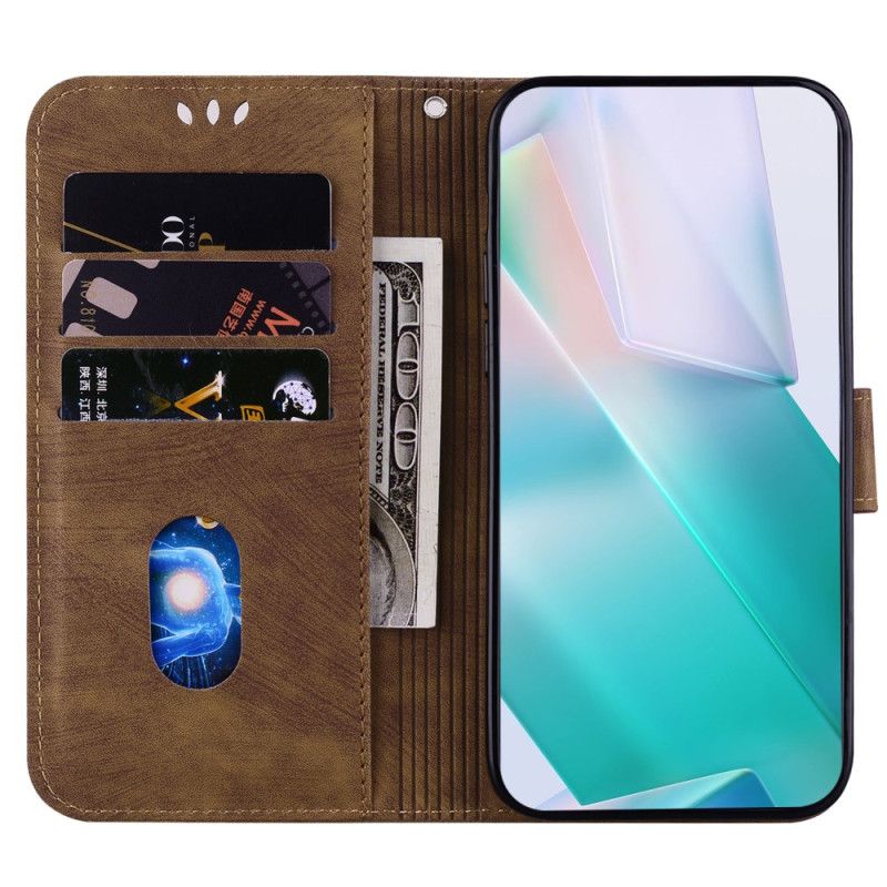 Folio Deksel Honor X9b / Magic 6 Lite Trykt Tigermønster Beskyttelse Deksel