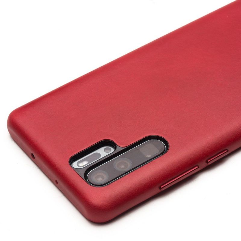 Deksel Til Huawei P30 Pro Qialino Premium Skinn - Rød