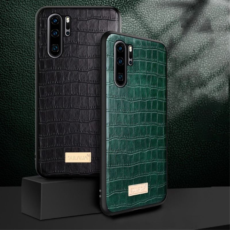 Deksel Til Huawei P30 Pro Sulada Croc Skinneffekt