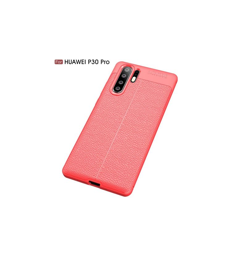 Deksel Til Huawei P30 Pro Textured Leather Style Gel