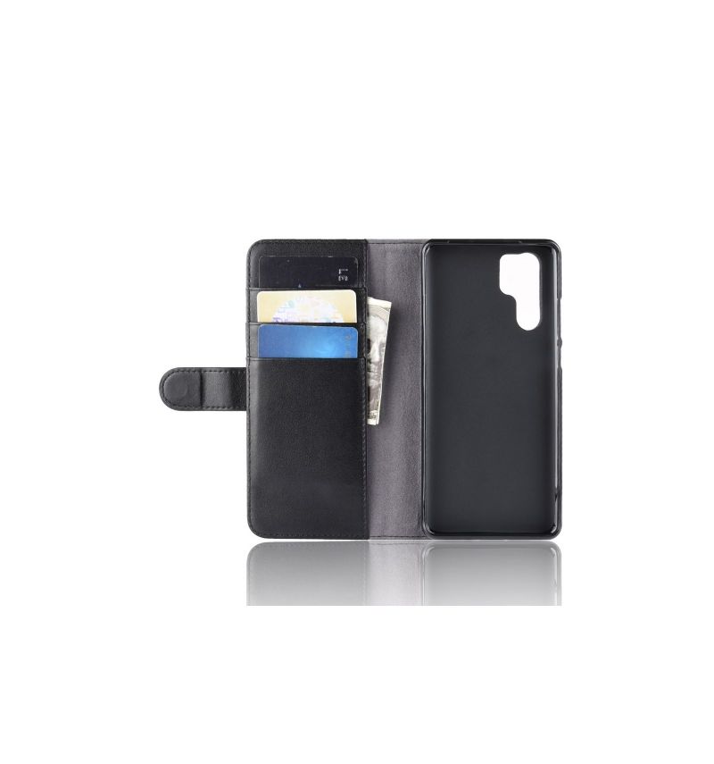 Folio Deksel Til Huawei P30 Pro Premium Skinnkortholder