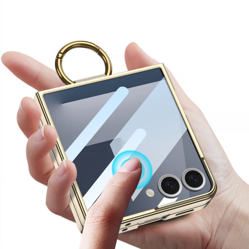 Deksel Samsung Galaxy Z Flip 7 Gkk Skjermbeskytter Og Ringholder Beskyttelse Deksel
