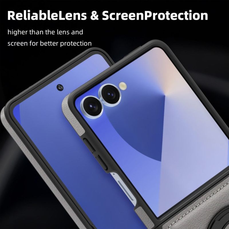 Deksel Samsung Galaxy Z Flip 7 Kompatibel Med Magsafe-ringholder Beskyttelse Deksel