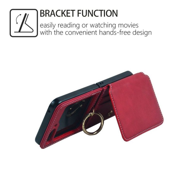 Deksel Samsung Galaxy Z Flip 7 Kortholder Og Avtakbar Kjede Beskyttelse Deksel