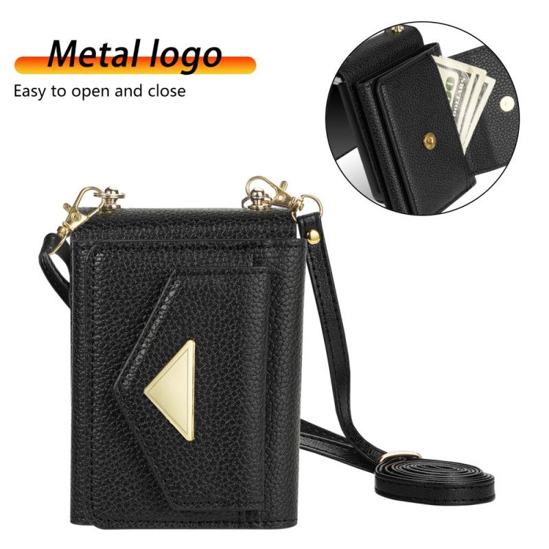 Deksel Samsung Galaxy Z Flip 7 Kortholder Og Håndleddsstropp