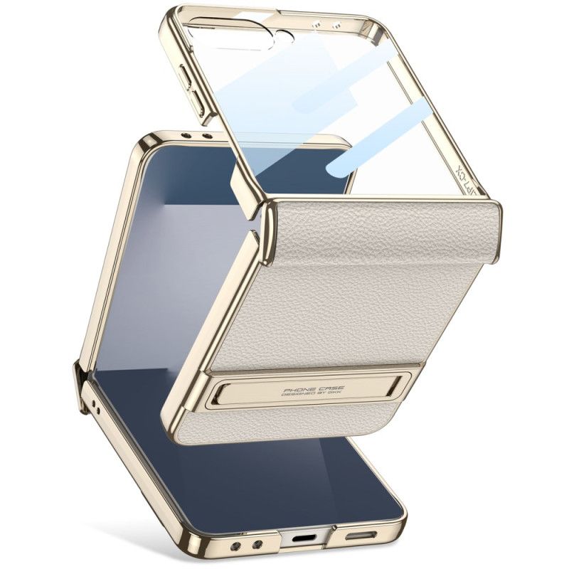 Deksel Samsung Galaxy Z Flip 7 Kunstskinn Og Gkk-støtte