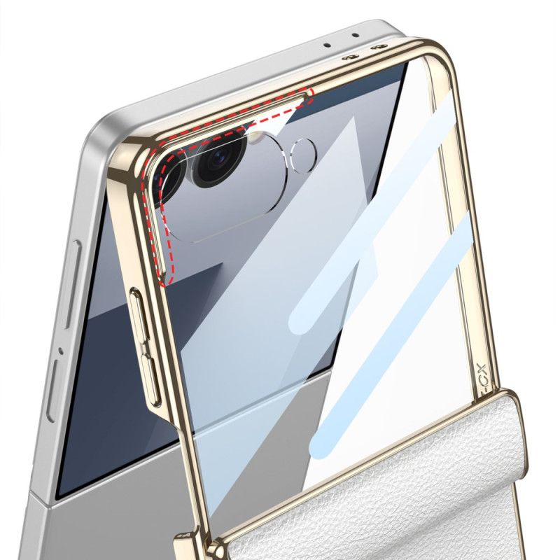 Deksel Samsung Galaxy Z Flip 7 Kunstskinn Og Gkk-støtte