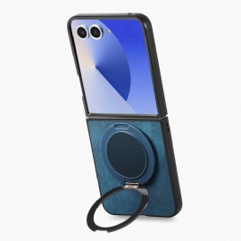 Deksel Samsung Galaxy Z Flip 7 Læreffekt Med Roterende Stativ