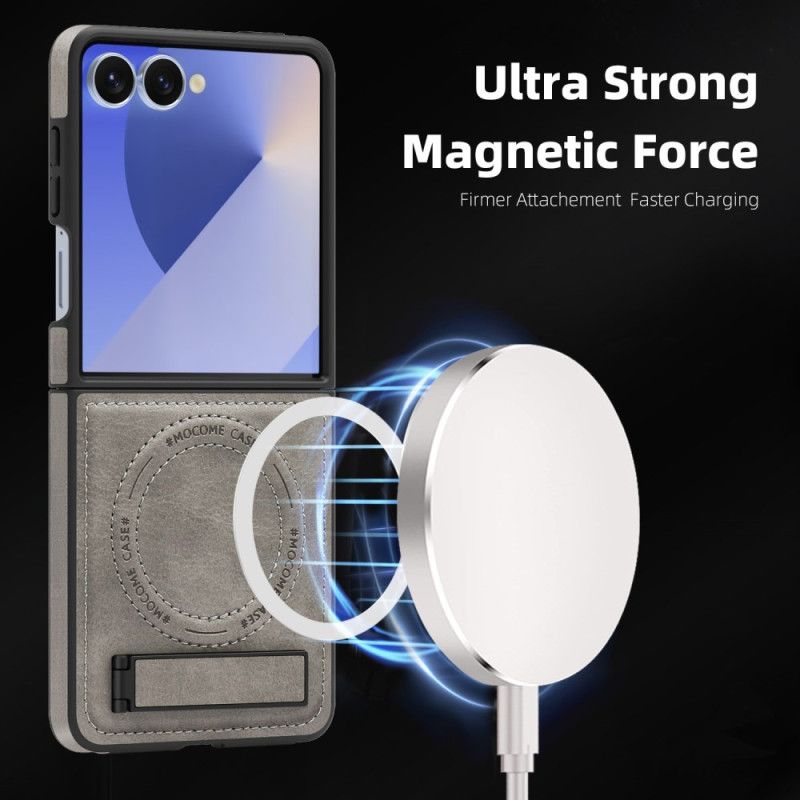 Deksel Samsung Galaxy Z Flip 7 Magsafe-kompatibel Med Stativ Beskyttelse Deksel