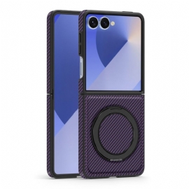 Deksel Samsung Galaxy Z Flip 7 Mobildeksel Magnetisk Karbonfiber