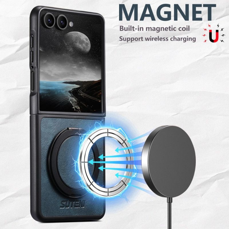 Deksel Samsung Galaxy Z Flip 7 Mobildeksel Magsafe-kompatibel Læreffekt Suteni Ringholder