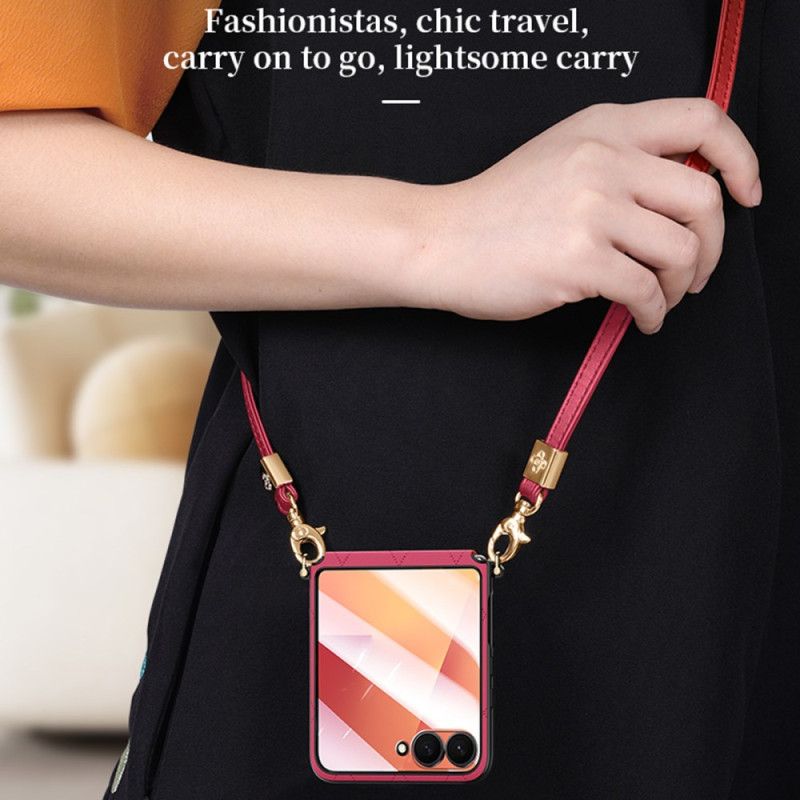 Deksel Samsung Galaxy Z Flip 7 Mobildeksel Sulada Skulderstropp