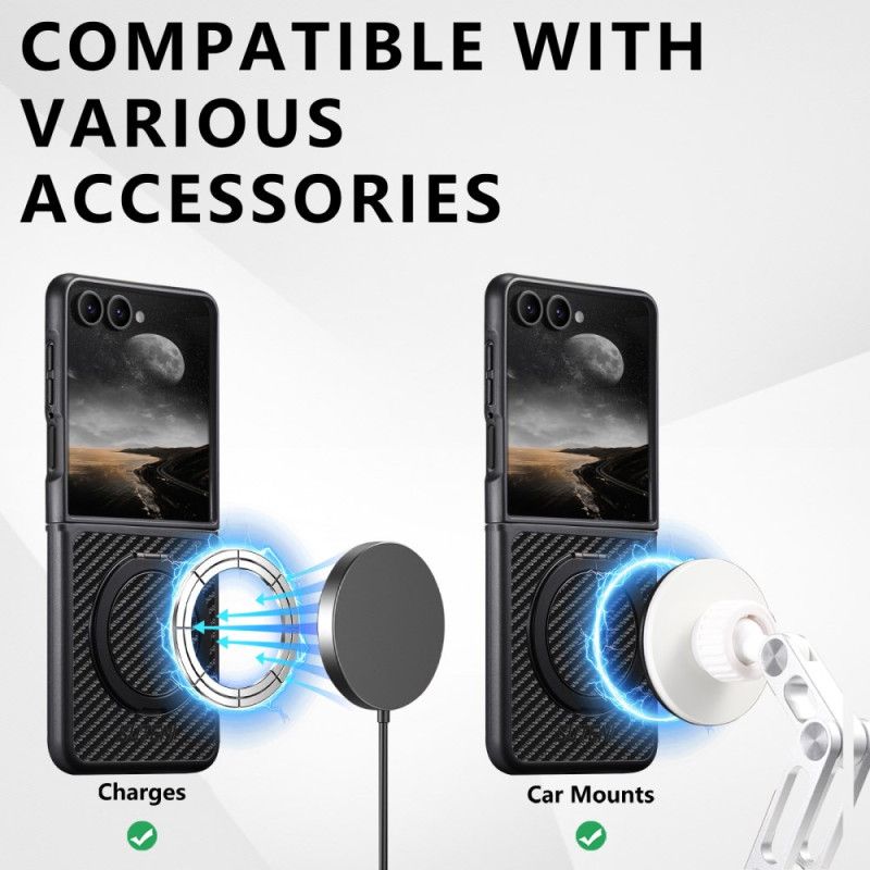 Deksel Samsung Galaxy Z Flip 7 Mobildeksel Suteni Roterende Holder