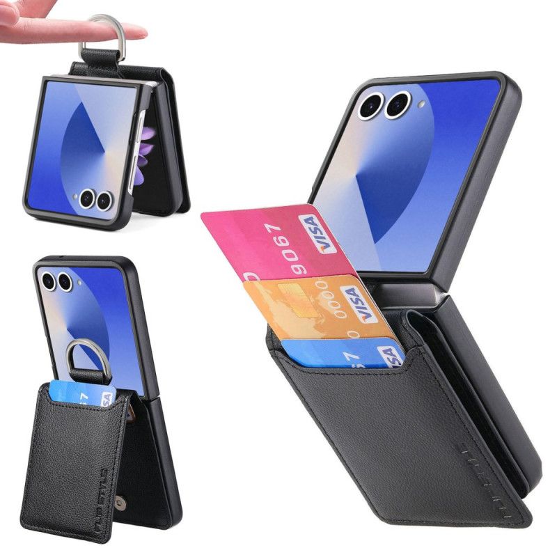 Deksel Samsung Galaxy Z Flip 7 Premium Kortholder Og Holder