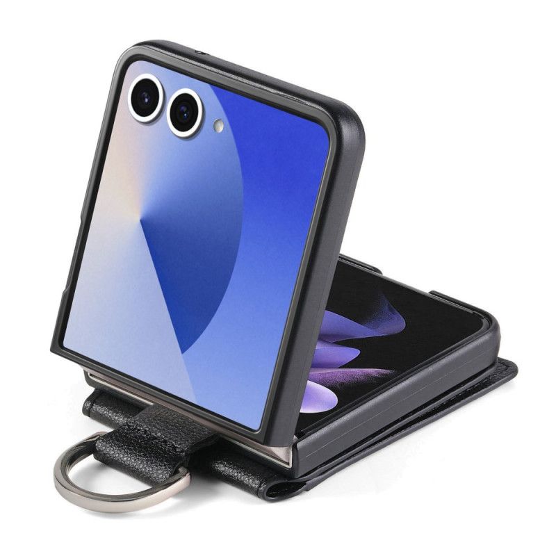 Deksel Samsung Galaxy Z Flip 7 Premium Kortholder Og Holder