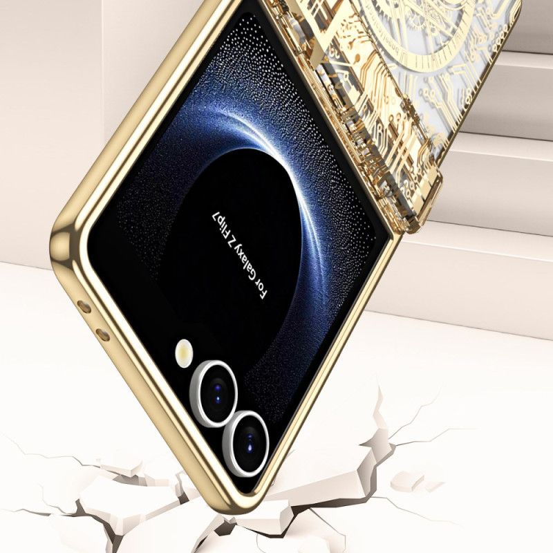 Deksel Samsung Galaxy Z Flip 7 Premium Med Bakskjermbeskytter