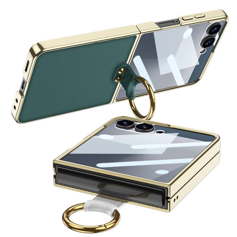 Deksel Samsung Galaxy Z Flip 7 Ringholder Og Avtakbar Skulderstropp Beskyttelse Deksel