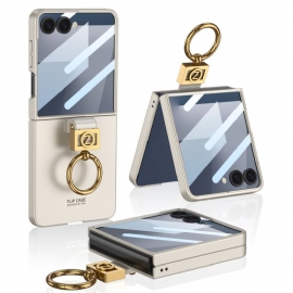 Deksel Samsung Galaxy Z Flip 7 Ringholder Og Skjermbeskytter Gkk