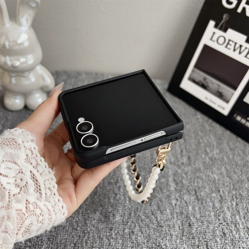 Deksel Samsung Galaxy Z Flip 7 Smiley Bunny Med Armbånd