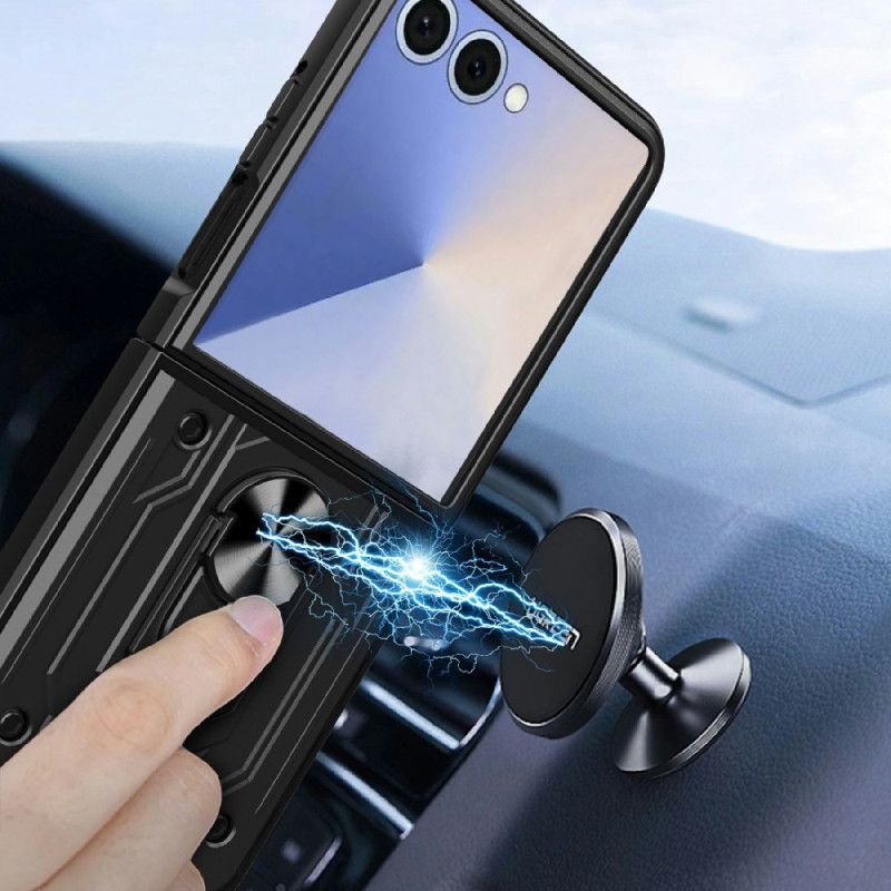 Deksel Samsung Galaxy Z Flip 7 Ultraslitesterk Med Stativ Beskyttelse Deksel