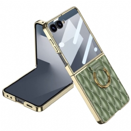 Deksel Samsung Galaxy Z Flip 7 Vattert Design Med Ringholder