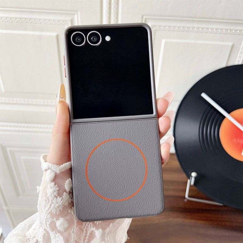 Deksel Til Samsung Galaxy Z Flip 7 Kompatibel Med Magsafe Orange Ring