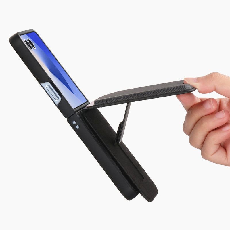 Deksel Til Samsung Galaxy Z Flip 7 Magnetisk Med Holder Og Avtakbar Kortholder