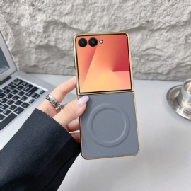 Deksel Til Samsung Galaxy Z Flip 7 Magnetisk Nappaoverflate