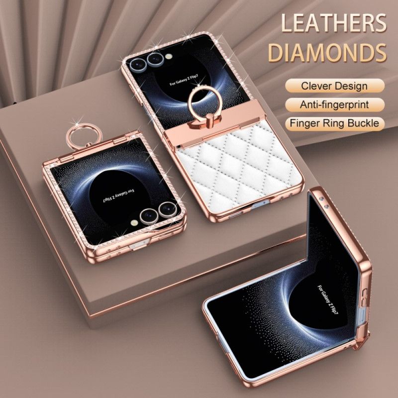 Deksel Til Samsung Galaxy Z Flip 7 Ringholder Og Bakskjermbeskytter