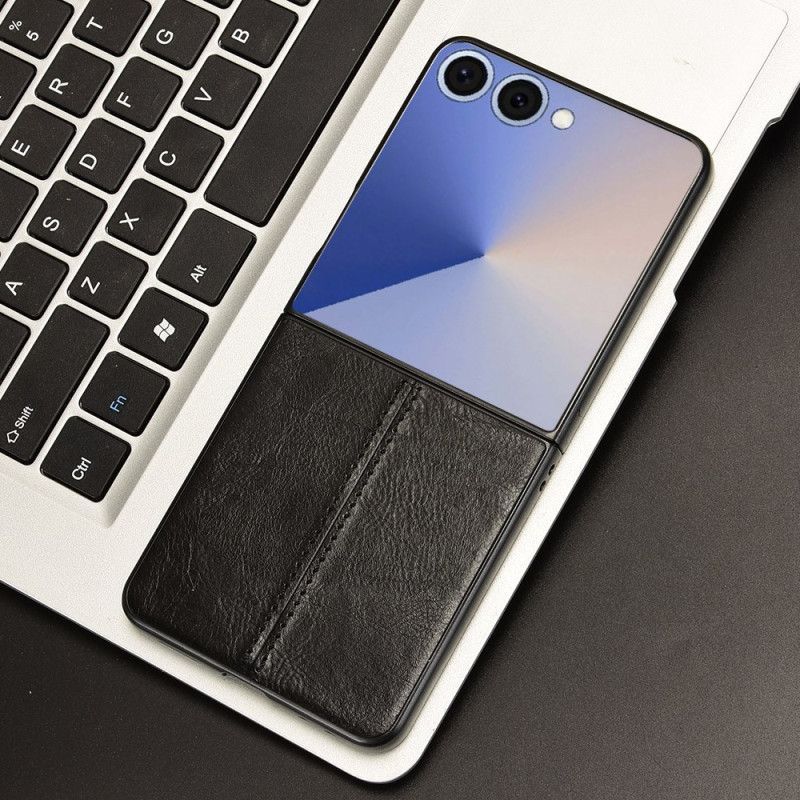 Deksel Til Samsung Galaxy Z Flip 7 Sydd Skinn Effekt