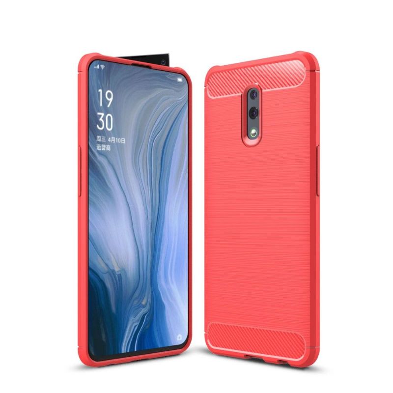 Deksel Til Oppo Reno Carbon Børstet Gel