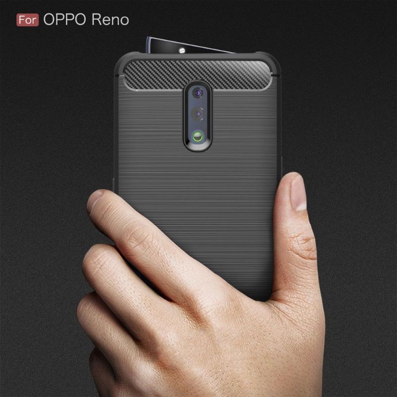 Deksel Til Oppo Reno Carbon Børstet Gel