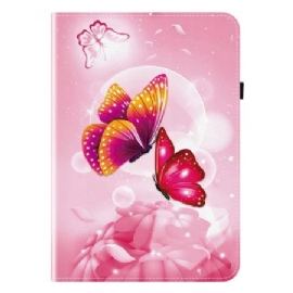 Etui Samsung Galaxy Tab S10 Plus Rosa Sommerfuglmønster Beskyttelse Deksel
