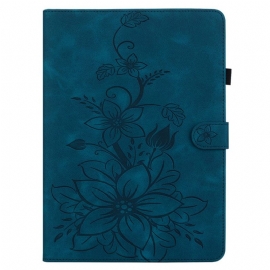 Lærdeksel Folio Deksel Samsung Galaxy Tab S10 Plus Fleur-de-lys