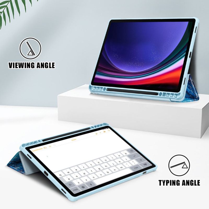 Samsung Galaxy Tab S10 Plus Gjennomsiktig Bølgeformet Bakside