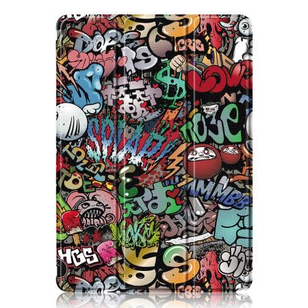 Samsung Galaxy Tab S10 Plus Gjennomsiktig Graffiti-bakside