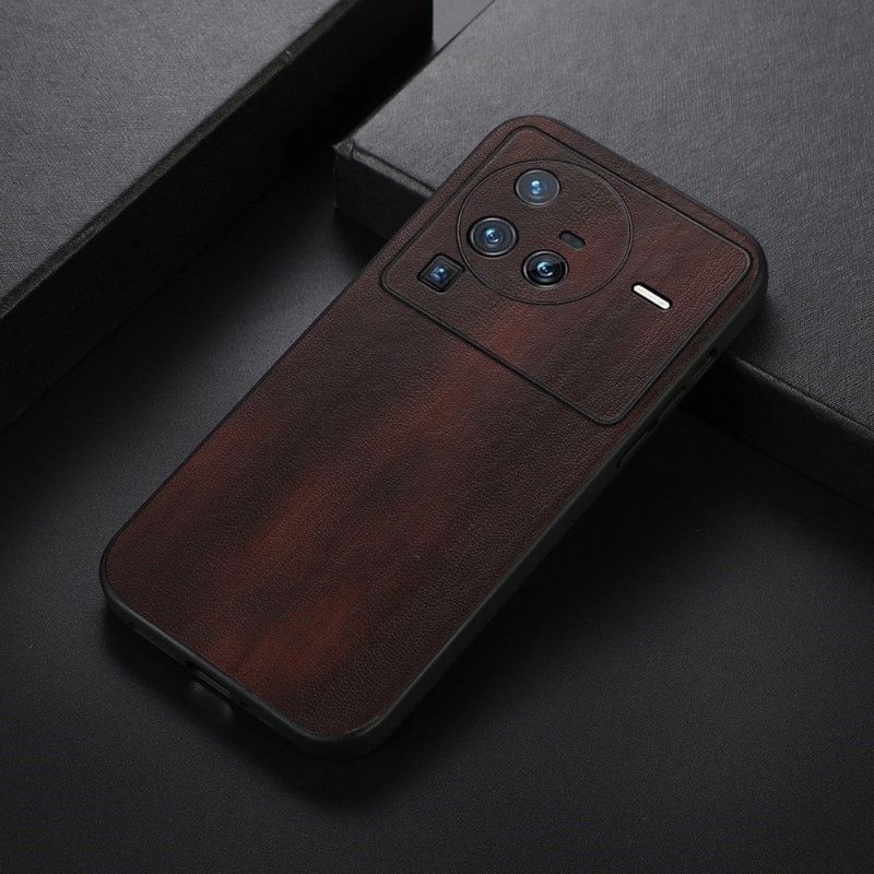 Deksel Til Vivo X80 Pro Skinneffekt Med Trelook