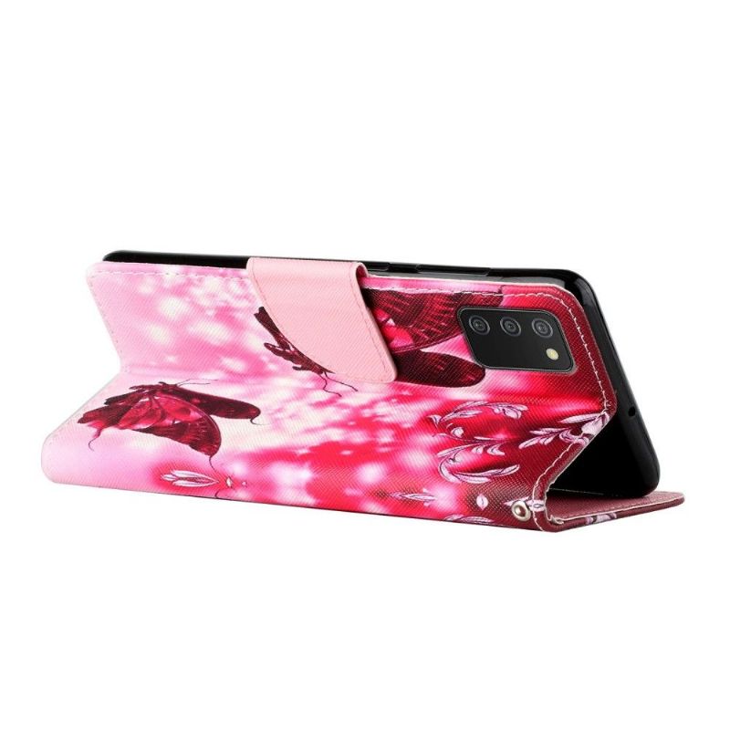 Lærdeksel Til Samsung Galaxy A03s Flyvende Sommerfugler